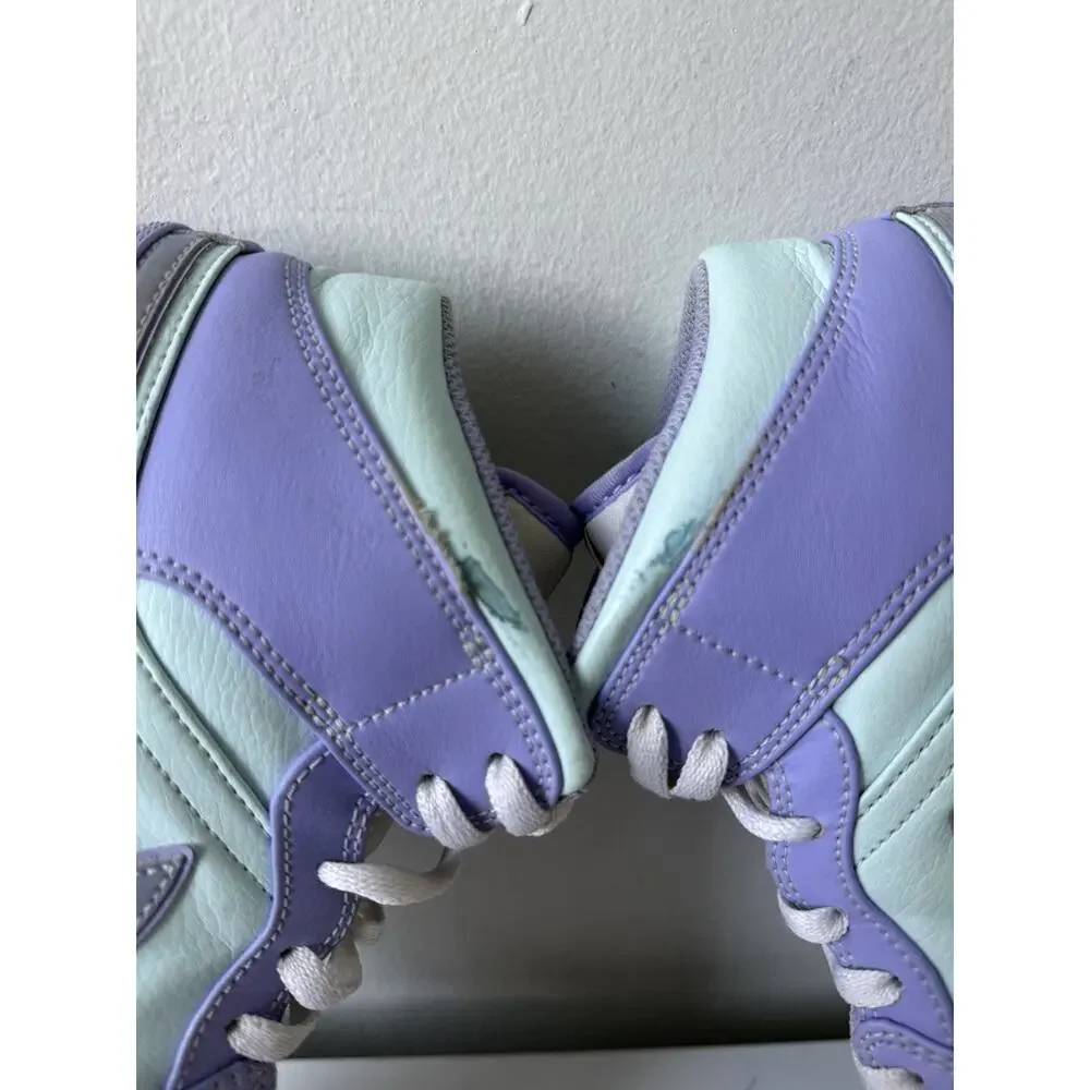 Jordan 1 Mid Men's Size 11.5 Purple Aqua (used) 554724-500